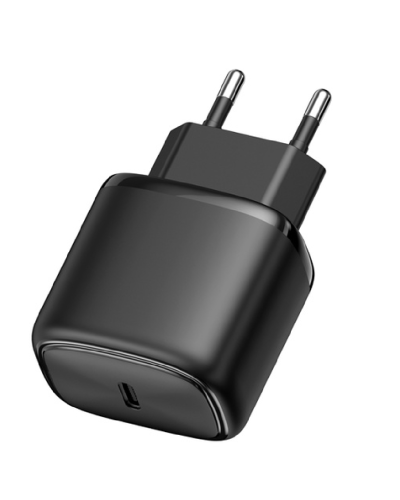 Porodo 2W USB-C charger EU+TYPE-C cable 1.2M Black / PD-20WEUCC-BK