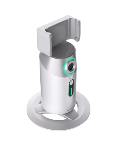Porodo gimbal with ai face tracking gesture recognition with remote controller WH / PD-GAIFTGR-WH