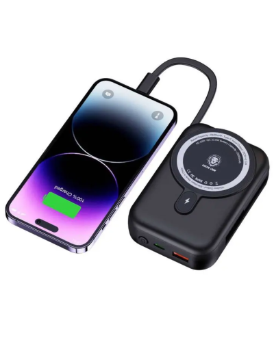 Green Lion Monaco MagSafe Powerbank 20000 mAh PD+QC 22.5W Black / GNMGMPB20KBK