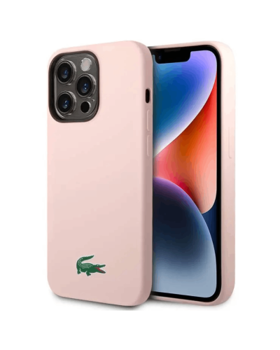 Qoruyucu örtük Lacoste MagSafe Silicone iPhone 15 Pro Max Pink LCHMP15XSLOI