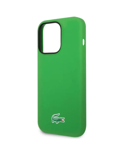 Qoruyucu örtük Lacoste MagSafe Silicone iPhone 15 Pro Green LCHMP15LSLON