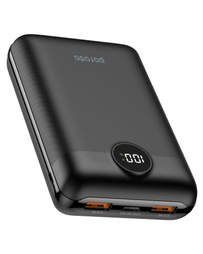Power Bank Porodo Super Compact 20000 mAh PD 20W QC3.0 Black PD-PBFCH007-BK