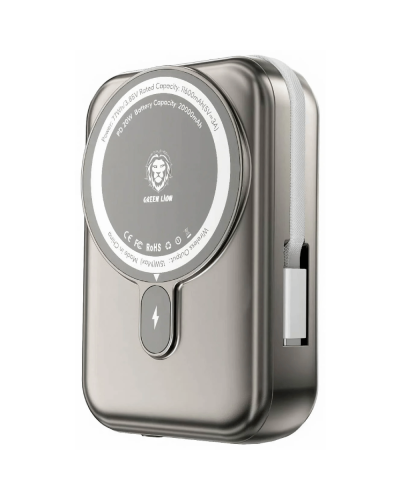 Power Bank Green Lion Monaco MagSafe 20000 mAh Titanium Gold / GNMPB20KTCTGD