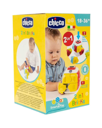 2-1 də kub tikinti oyuncaqı Chicco / 00010061000000