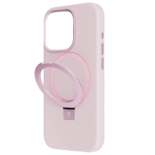 Qoruyucu örtük Levelo Iris Pro Liquide Silicone iPhone 15 Pro Pink LVLIPS15PPK