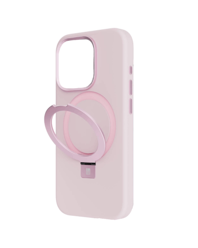 Qoruyucu örtük Levelo Iris Pro Liquide Silicone iPhone 15 Pro Pink LVLIPS15PPK