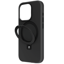 Qoruyucu örtük Levelo Iris Pro Liquide Silicone iPhone 15 Black LVLIPS15BK