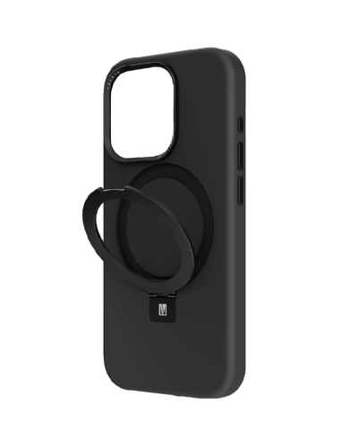 Qoruyucu örtük Levelo Iris Pro Liquide Silicone iPhone 15 Black LVLIPS15BK