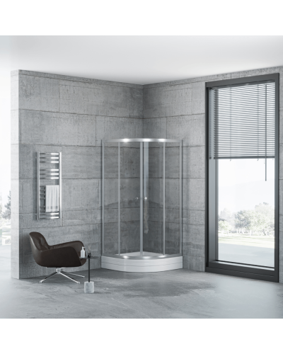 Oval duşaltlıq üstü duş kabin Kabinex KL 601 80×80×180 sm