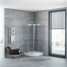 Oval duşaltlıq üstü duş kabin Kabinex KL 603 90×90×180 sm