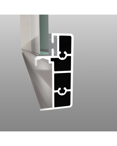Pivot qapılı ara kəsmə Kabinex 70×195 sm