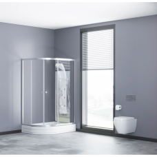 Yarım oval duşaltlıq üstü duş kabin Kabinex KL 852 140×90×180 sm Sağ