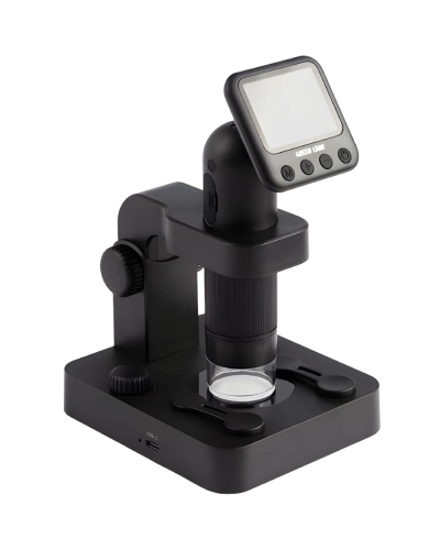 Green Lion Portable Digital Microscope 20X-100X Zoom Black / GNPDGMICSPBK