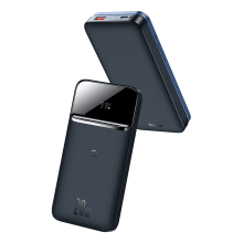 Baseus Power Bank 10000mAh, 20W, Maqnitli, Simsiz, Mavi