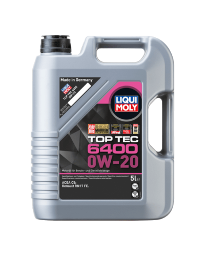 Mühərrik yağı Liqui Moly Top Tec 6400 0W-20 5L