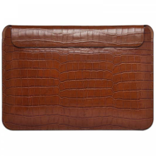 Çexol Wiwu 13.3” Skin Croco Geniunie Leather Brown