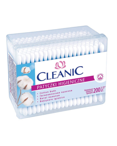 Pambıq çubuqları Cleanic düzbucaq 200 əd 5900095000037