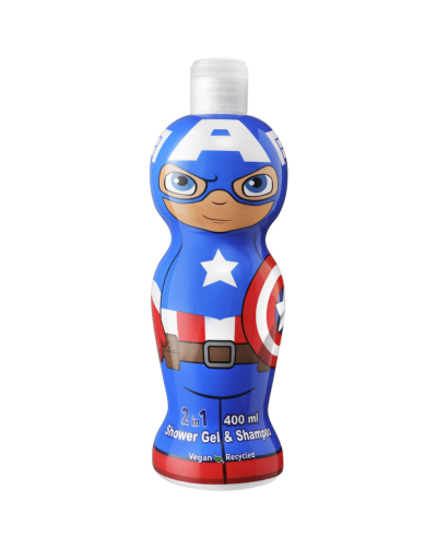 Uşaq üçün şampun-gel Air-Val disney capitan america 400 ml 8411114090535