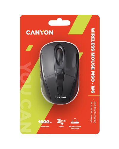 Mouse Canyon MSO-W6 Black WT / CNR-MSOW06B