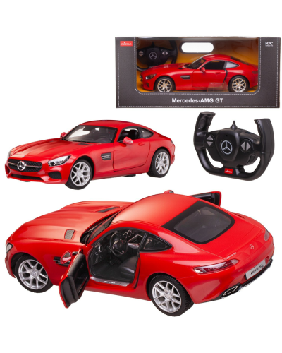 Oyuncaq avtomobil Rastar R/C 1:14 Mercedes-AMG GT Open Door by Manual 6930751309920