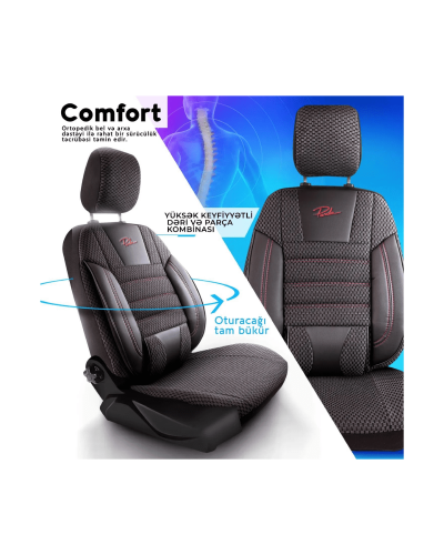 Panda Comfort Series Black/Red