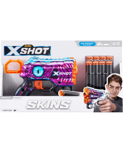 Zuru INT-S001-X-Shot Skins Menace (8 DART) 193052060334