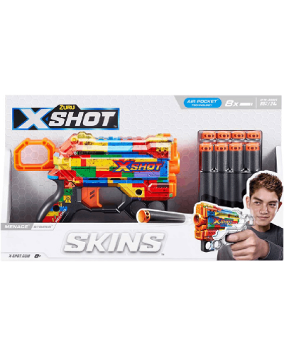 Zuru INT-S001-X-Shot Skins Menace (8 DART) 193052060358