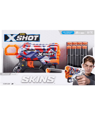 Zuru INT-S001-X-Shot Skins Menace (8 DART) 193052060341