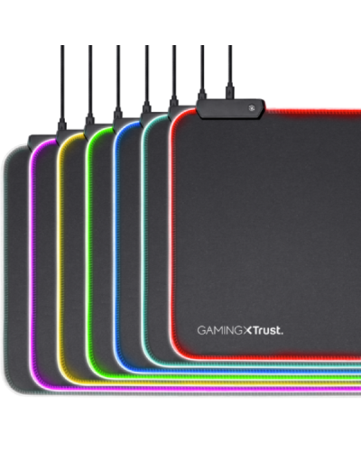 Gaming Mouse Pad Trust GXT 764 GLIDE-FLEX RGB XXL Black 23395