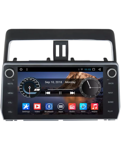 Android Car Monitor King Cool T18 4/64 GB DSP & Carplay For Toyota Prado 2018