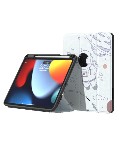 Qoruyucu örtük Comma Lingos Series Apple iPad Air 11/5/4 Pro 11 Gen 4/3/2 0631 Spaceman