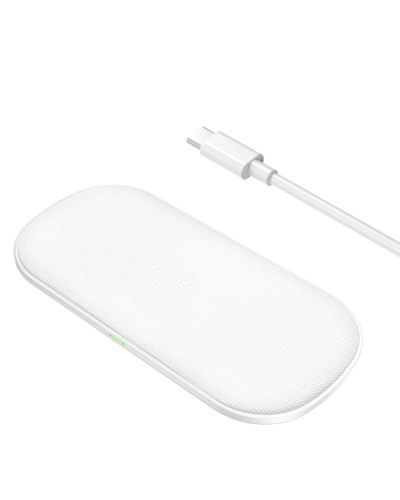 Choetech Wireless Dual Fast Charger White 5345
