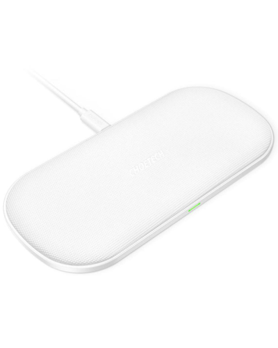 Choetech Wireless Dual Fast Charger White 5345