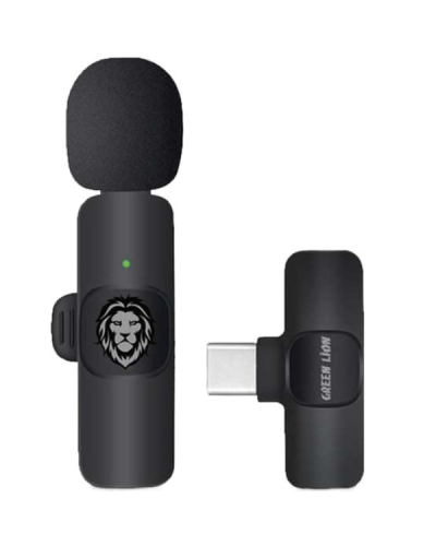 Blogger Microphone Green Lion Solo WL 3 Plugs GNSOLOWMICBK