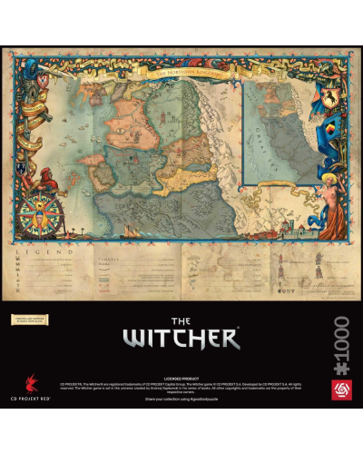 Pazl Good Loot Witcher 3 Northern Kingdoms 1000 PCS 5908305242994