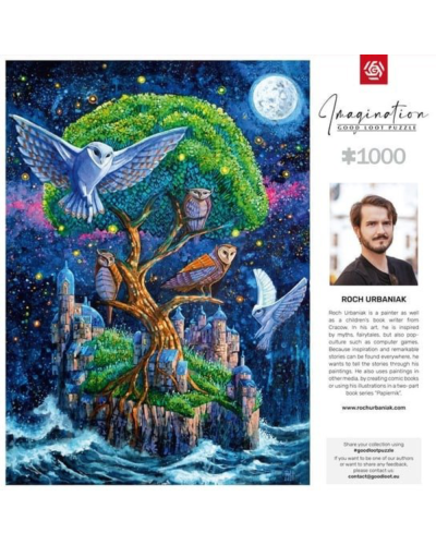 Pazl Good Loot Imagination Roch Urbaniak Owl Island Wyspa Sow 1000 5908305243014