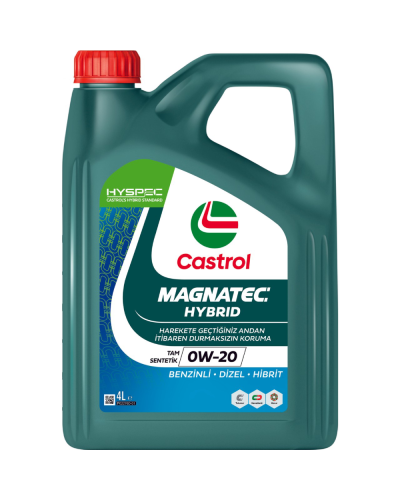 Mühərrik yağı Castrol Magnetec 0W20 Hibrid 4 lt