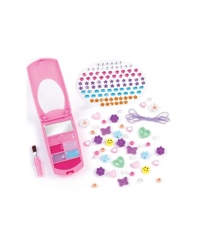 Make it Real Flip Phone Lip Gloss Set and Diy Lanyard 2329MR 695929023294