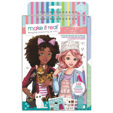 Make it Real Fashion Design Sketchbook: Pretty Kitty 3204MR 695929032043