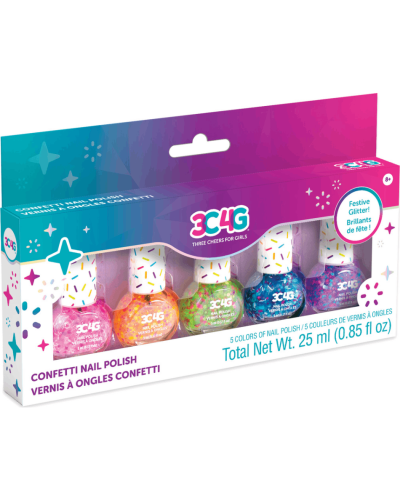 Make it Real Confetti nail polish 5PK 10012MR 638241100120