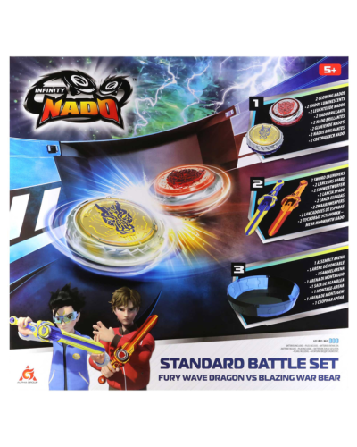 Infinity Nado Vi Battle Set - Fury Wave Dragon VS Blazing War Bear EU654181 / 6911400425109