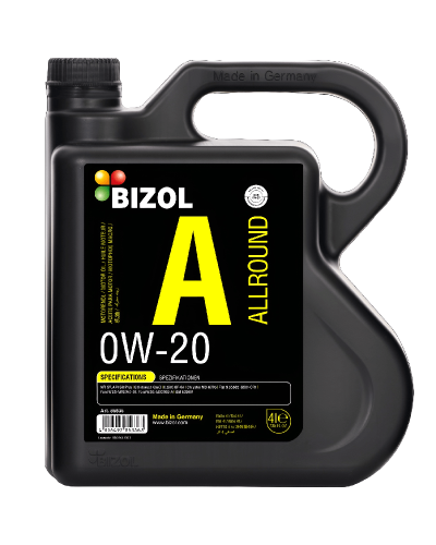 Mühərrik yağı Bizol Allround 0W-20 4 lt