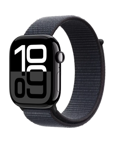 Apple Watch Series 10 46mm Jet Black W/INK sport Loop MWWR3QI/A