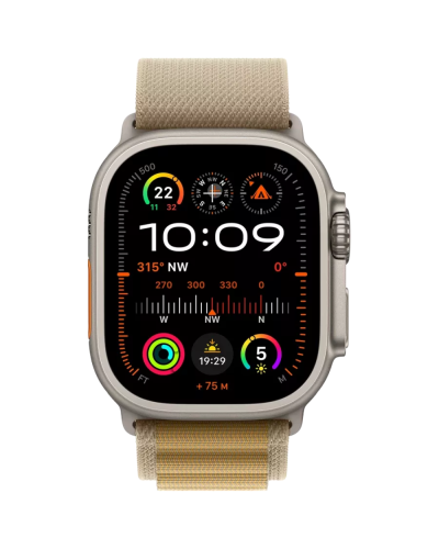 Apple Watch Ultra 2 Cellular 49mm Natural W/Tan Alpine Loop M / MX4F3RB/A