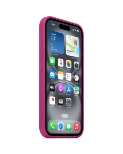 Qoruyucu örtük Apple iPhone 16 Silicone Case W/MagSafe Fuchsia MYY53ZM/A