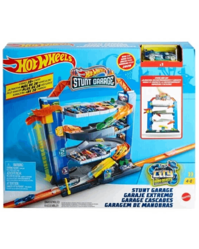 Аvtomobillər üçün qaraj Hot Wheels Hw City Stunt Garage 887961873016