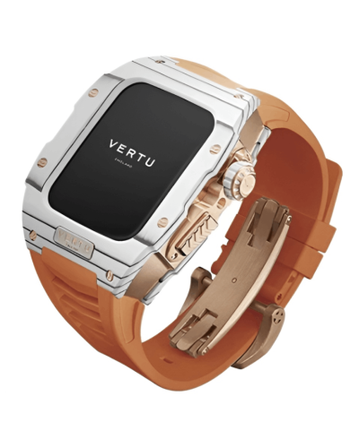 Vertu Watch H1 Stainless Steel WG Orange Rubber SW-WG-004-02-HW