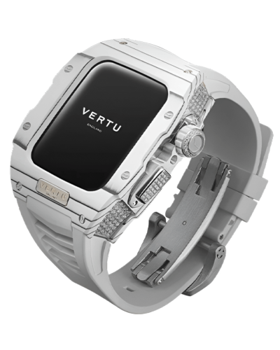 Vertu Watch H1 Stainless Steel WG White Rubber SW-WD-004-01-HW
