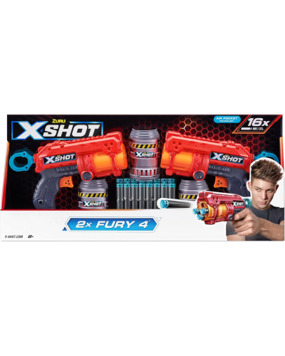 Zuru 2022-S002-X-Shot-Excel-Fury 4 2PK 193052040336