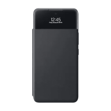 Qoruyucu örtük Samsung A53 Smart S View Wallet Cover Black EF-EA536PBEGRU